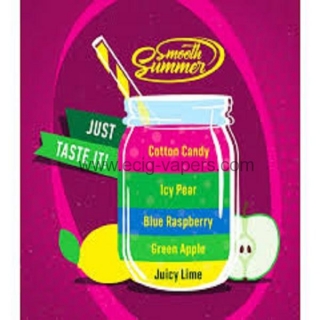 Big Mouth Smooth Summer-Juicy Lime-Green Apple- Blue Rapsberry-Icy Pear